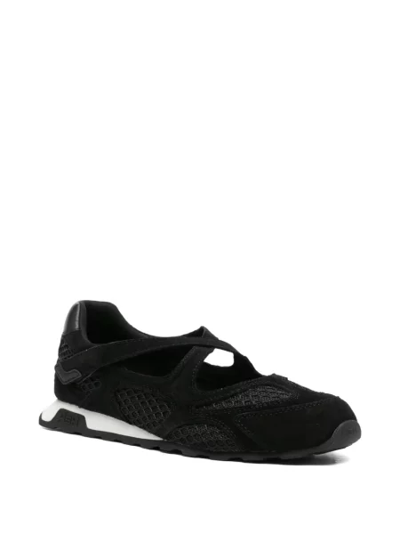 Sneakerși Ash cu bretele negru