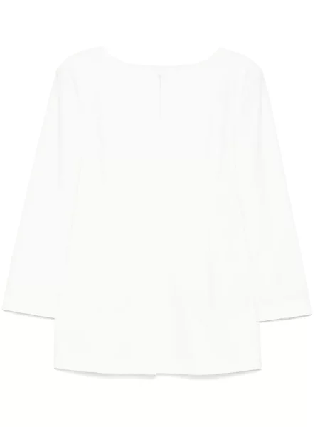 Bluză Amomento cu decolteu barcă alb