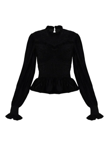 Top Allsaints cu volane negru