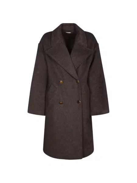 Palton P.a.r.o.s.h. cu două rânduri de nasturi maro