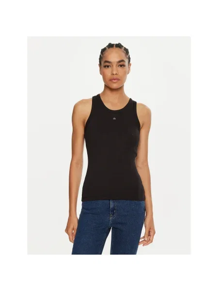 Calvin Klein Felső Graphic Slim Fit fekete