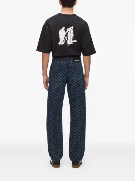 Blugi Karl Lagerfeld cu imagine albastru