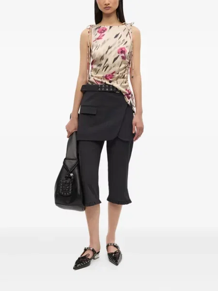 Bluză Ganni cu model floral cu imagine