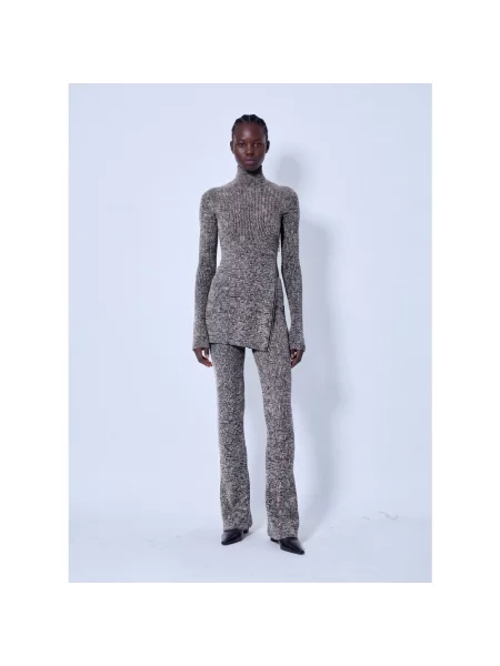 Sweter Sportmax wełniany brązowy