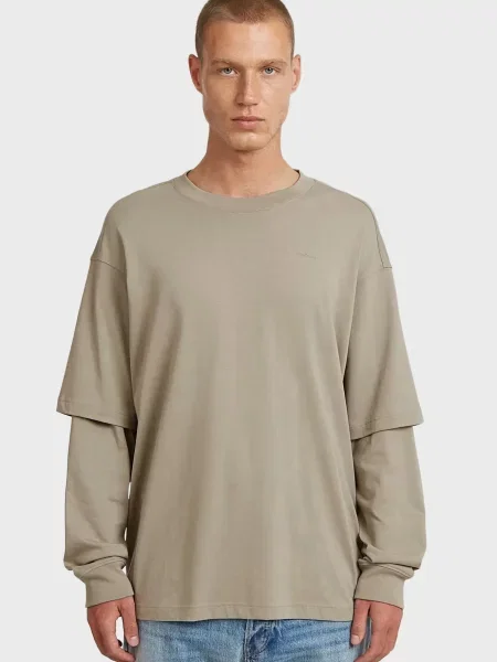 Лонгслів G-star Raw сірий