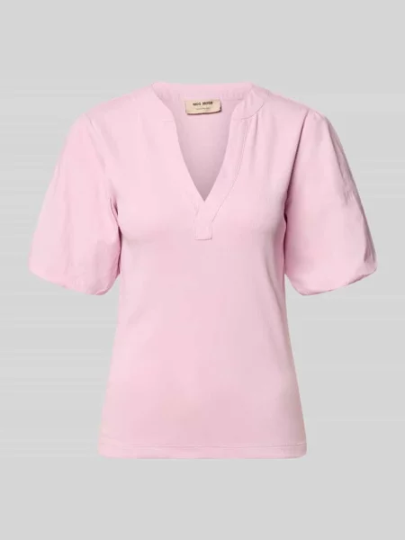 T-shirt z bufiastymi rękawami model Jada' Mos Mosh różowa