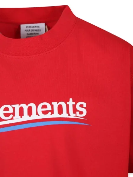 Koszulka dziecięca Vetements czerwona