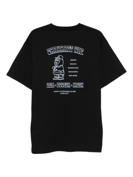 Тениска Carhartt Wip бродирана черно