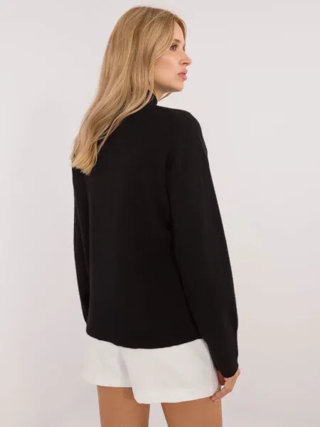 Sweter Sublevel czarny