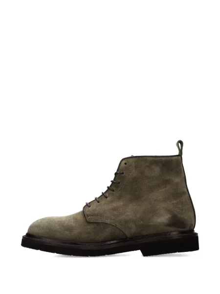 Botine Premiata cu șireturi din dantelă verde