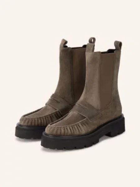 Kennel & Schmenger Chelsea Boots Fancy olivová