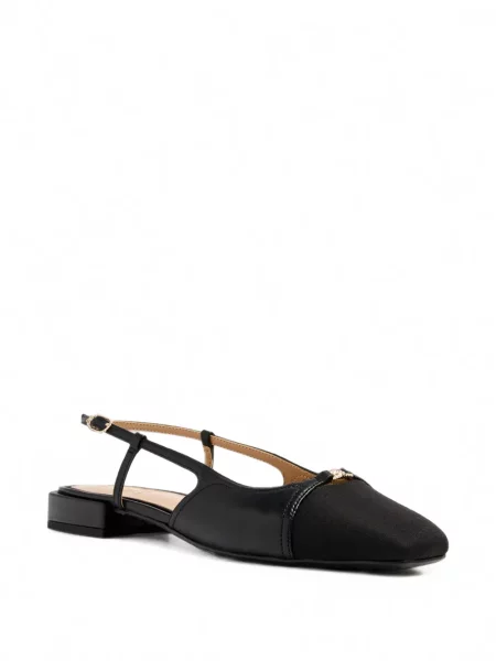 Pantofi cu toc Sam Edelman slingback cu autograf negru