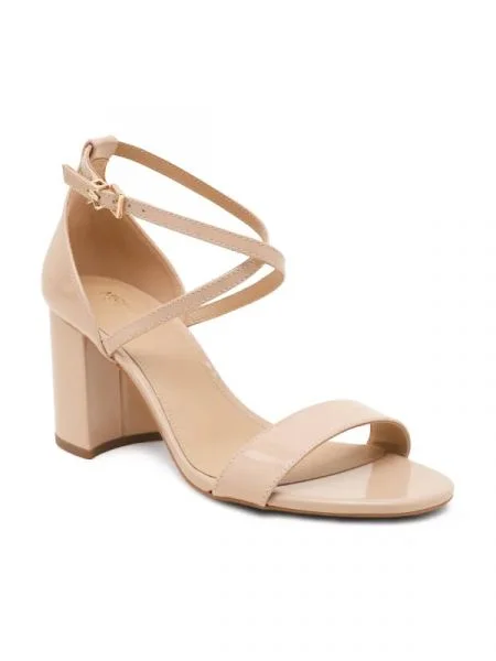 Michael Kors De piele sandale cu gros SOPHIE bej