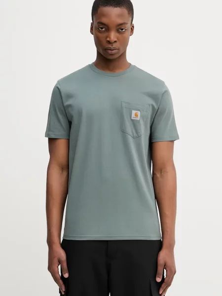 Carhartt WIP S/S Pocket T-Shirt Mężczyźni Koszulki Carhartt WIP Size: M zielony