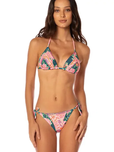 Maaji plavková podprsenka Blush Floral Alana růžová