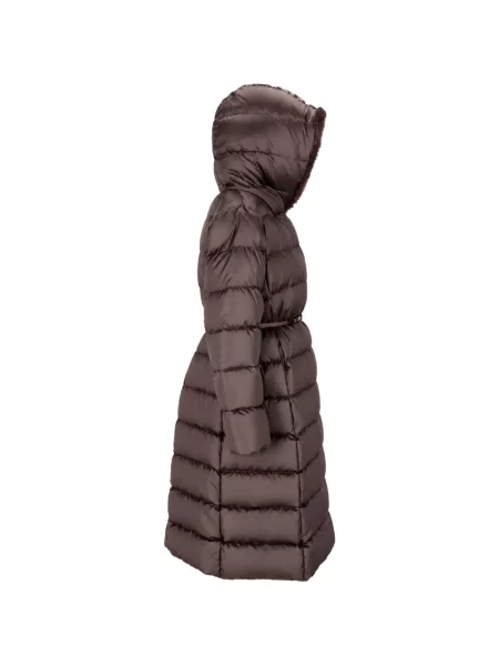Palton Max Mara cu glugă maro