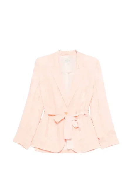 Geacă Forte_forte cu model floral cu imagine roz