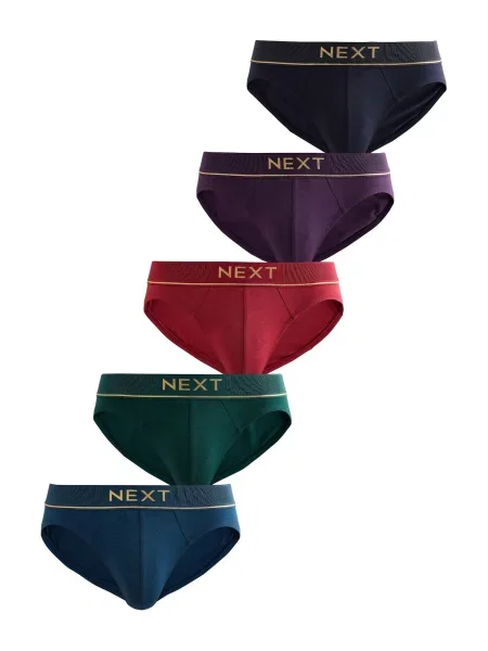 Next Slip albastru / bleumarin / verde pin / mov vânătă roșu
