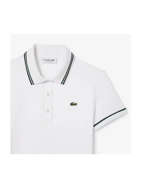 Tricou polo Lacoste alb