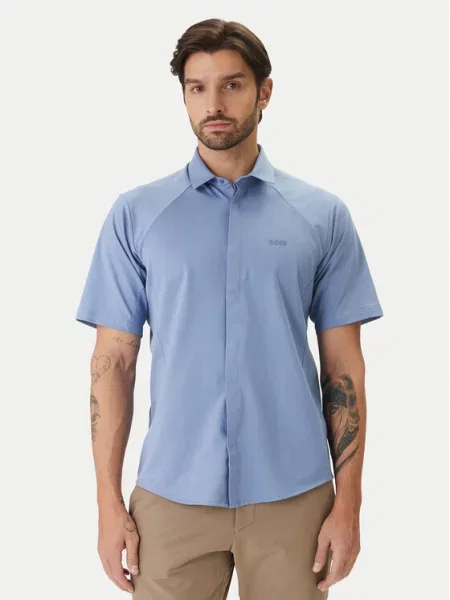 BOSS Cămașă Excurse S celest albastru