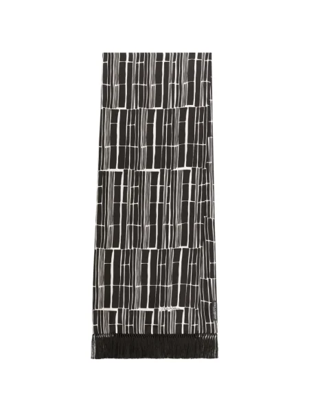 Fular Dolce & Gabbana de mătase cu imagine negru
