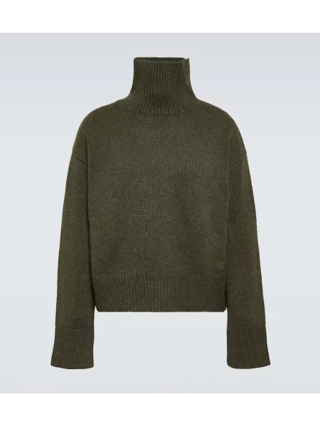 Sweter z golfem Givenchy z kaszmiru do golfa zielony