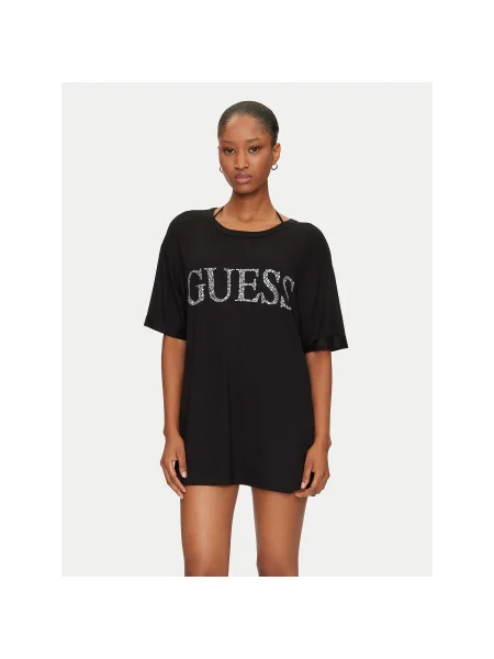 Guess Póló Regular Fit fekete
