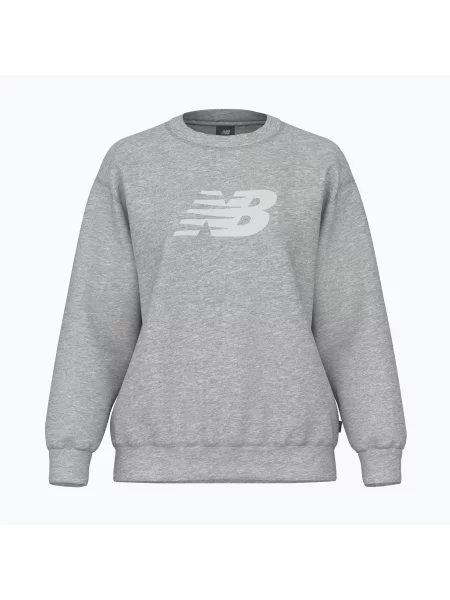 Bluza New Balance Sport Fleece Logo Crew athletic grey szary
