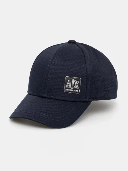 Kapa s šiltom Armani Exchange mornarsko modra