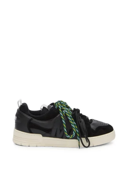 Sneakerși Moschino cu șireturi din dantelă negru