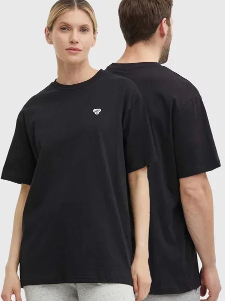 Тениска Hummel hmlLOOSE T-SHIRT BEE с изчистен дизайн черно