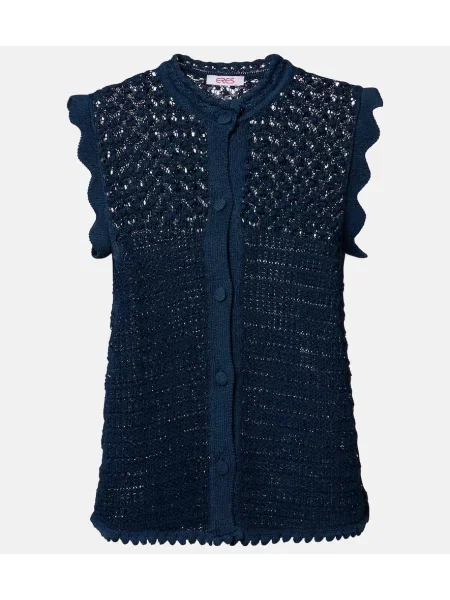 Croșetat top Eres albastru