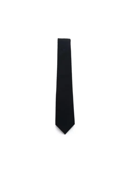 Krawat Emporio Armani wiązany niebieski