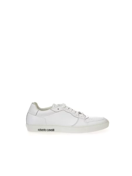 Sneakersy Roberto Cavalli skórzane białe