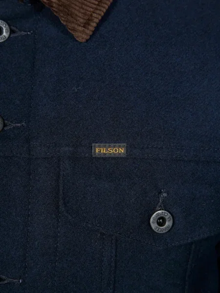 Gulerat geacă cămașă Filson de catifea cord albastru