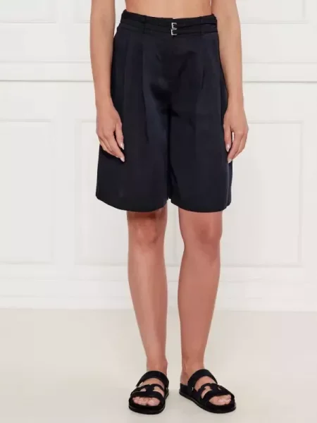 BOSS BLACK Pantaloni scurți Tilena-W | cu adaos de in negru
