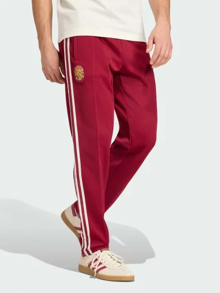 Спортивные штаны Adidas бордовые