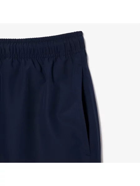 Lacoste Szorty Kąpielowe W Kolorze Granatowym Z Nadrukiem granatowy
