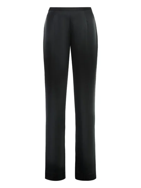 Pantaloni St. John din satin negru