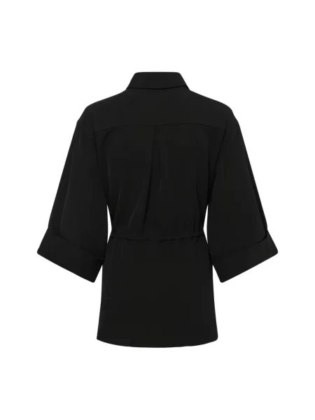 Inwear Bluzka Koszulowa Qaileyiw Z Rękawem schwarz czarna