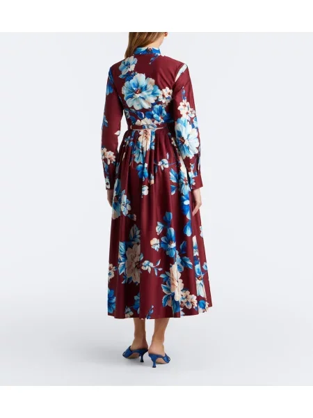Rochie tip cămașă Leo Lin cu model floral