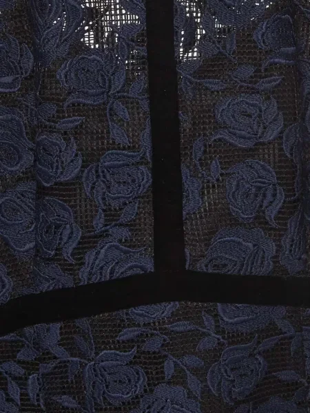 Rochie mini Sandro din dantelă albastru
