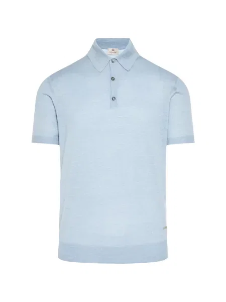 Scurt tricou polo Enrico Mandelli albastru