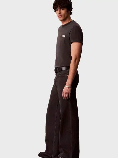 Широкие джинсы Calvin Klein черные
