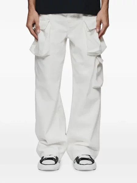 Pantaloni cargo Purple Brand alb