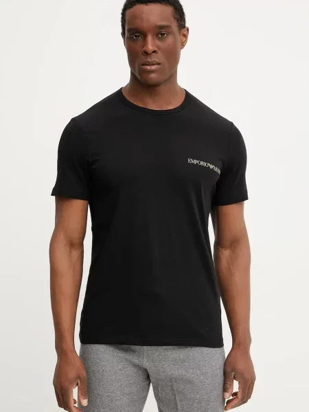 Majica lounge Emporio Armani Underwear črna