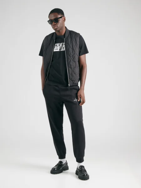 Calvin Klein Jeans Tričko CLASSIC čierna biela
