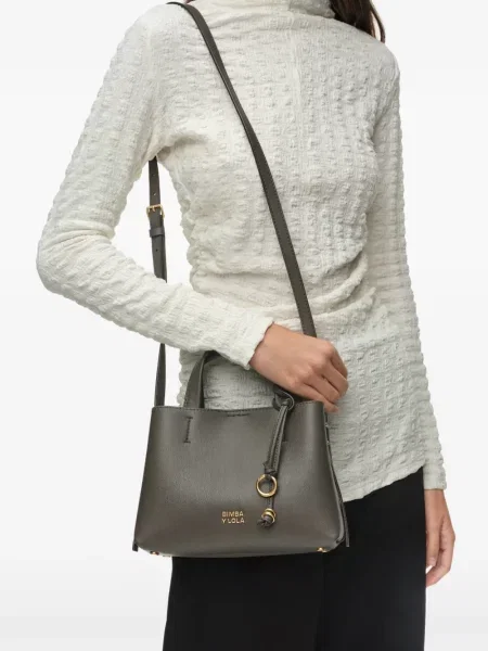 Geantă shopper Bimba Y Lola din piele gri