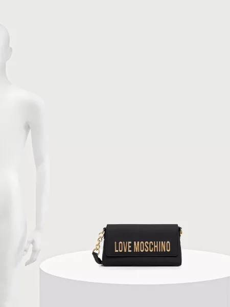 Кожаная сумка Love Moschino