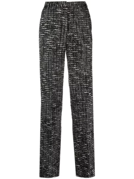 Pantaloni Act N°1 din tweed negru